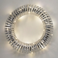 Guirlanda de Natal LED 30xLED/3xAA diâmetro 40 cm, luz branca quente, prateada