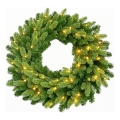 Guirlanda de Natal LED, 50 LEDs / 3x AA, 8 funções, diâmetro 60 cm, luz branca quente