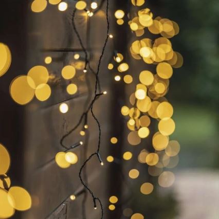 Guirlanda de Natal LED para exterior 100xLED/2,5x0,9m IP44 branco quente