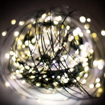 Guirlanda de Natal LED para exterior 1500xLED/230V, 8 funções, 153 m, IP44, branco quente + controlo remoto