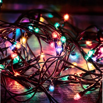 Guirlanda de Natal LED para exterior 500xLED/230V 8+4 funções 40 m IP44 multicolorido