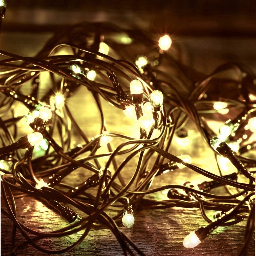 Guirlanda de Natal LED para exterior 500xLED/230V 8 funções 40 m IP44 branco quente