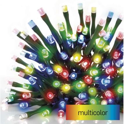 Guirlanda de Natal LED para exterior 80xLED/13m IP44 multicolor