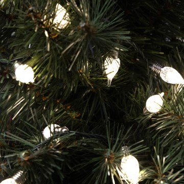 Guirlanda de Natal LED para exterior LINE, 200 LEDs, 12,75 m, IP44, branco quente