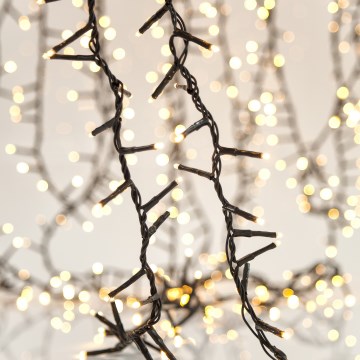 Guirlanda de Natal LED para exterior SNAKE 1300xLED 31,16 m IP44 branco quente