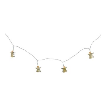 Guirlanda decorativa LED 10xLED/2xAA 1,65m branco quente