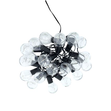 Guirlanda decorativa LED para exterior 20xLED/0,075W/230V 5,8 m IP44 preta