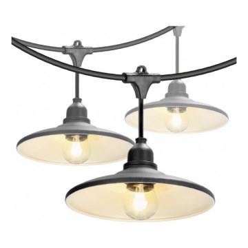 Guirlanda decorativa para exterior CRETE 15xE27/230V 20m IP44