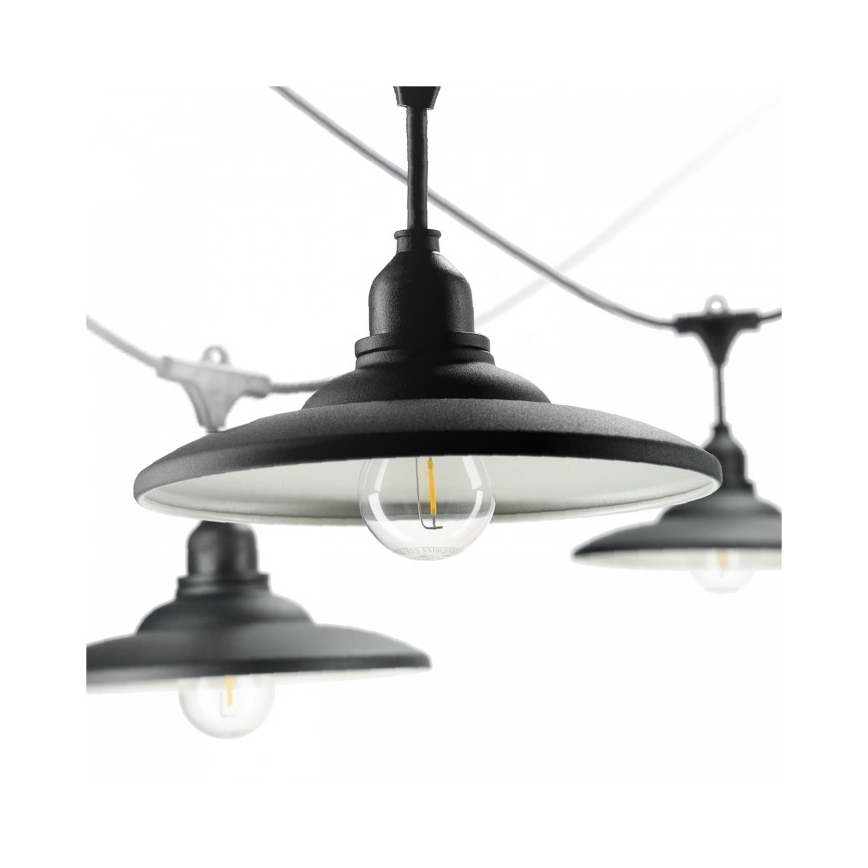 Guirlanda decorativa para exterior CRETE 15xE27/230V 20m IP44