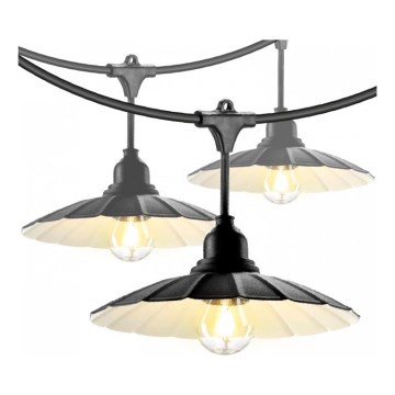 Guirlanda decorativa para exterior CRETE 15xE27/230V 20m IP44