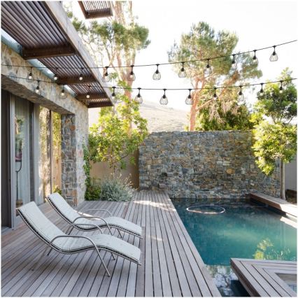 Guirlanda decorativa para exterior CRETE 20xE27/230V 25m IP44
