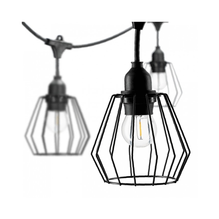 Guirlanda decorativa para exterior CRETE 20xE27/230V 25m IP44