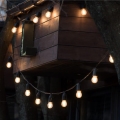 Guirlanda decorativa solar LED regulável STARLIGHT NEO 10xE27/3,7V 2700K IP54 1200 mAh 11,5m + telecomando