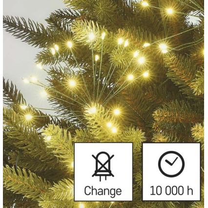 Guirlanda LED 150xLED/5,35m branco quente