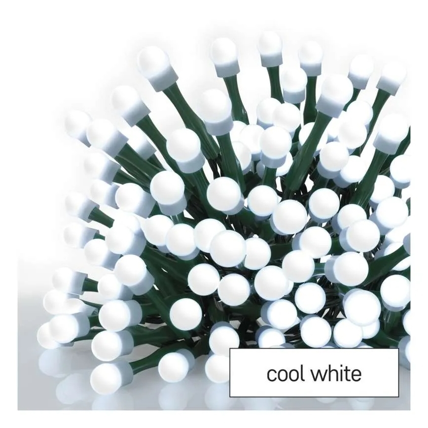 Guirlanda LED 300xLED/8 funções, 35 m, branco frio