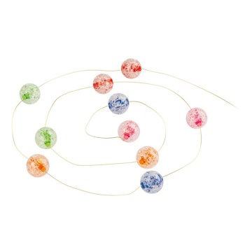 Guirlanda LED de Natal 10xLED/2xAA 2,35 m multicolorido