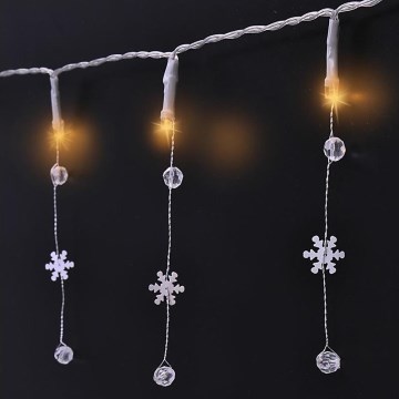 Guirlanda LED de Natal 20xLED/2xAA 2m branco quente
