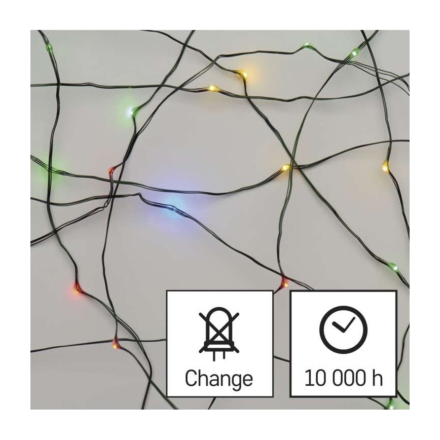 Guirlanda LED de Natal para exterior 150xLED/20m IP44 multicolorido
