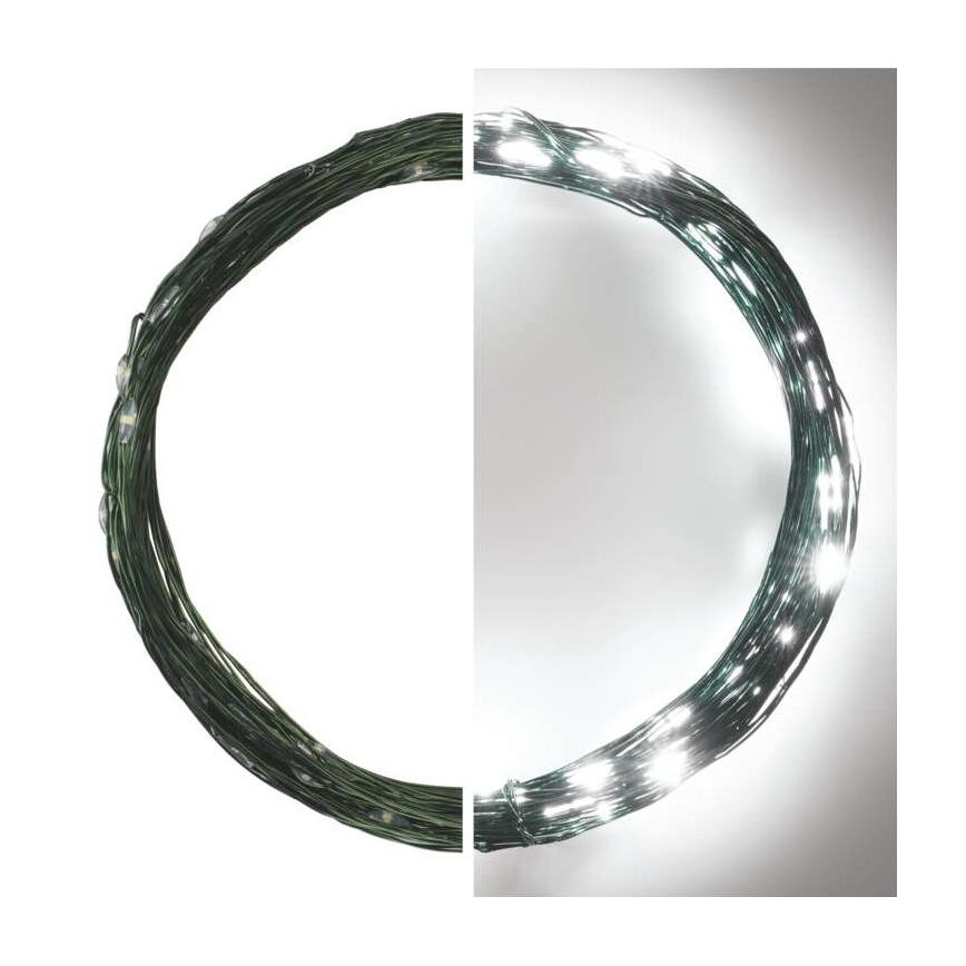 Guirlanda LED de Natal para exterior 75xLED/12,5m IP44 branco frio