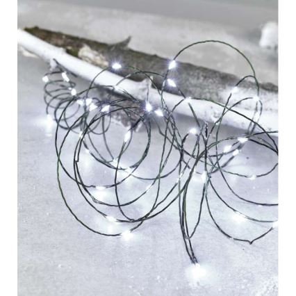 Guirlanda LED de Natal para exterior 75xLED/12,5m IP44 branco frio