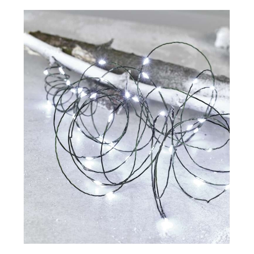 Guirlanda LED de Natal para exterior 75xLED/12,5m IP44 branco frio