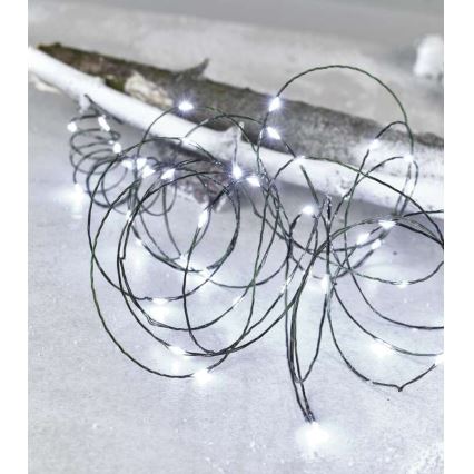 Guirlanda LED exterior 150xLED/20m IP44 branco frio