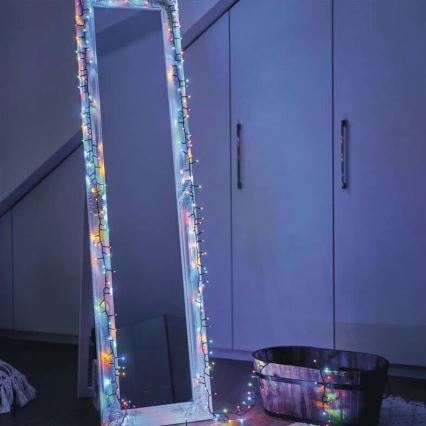 Guirlanda LED exterior 150xLED/27,35m IP44 multicolorido