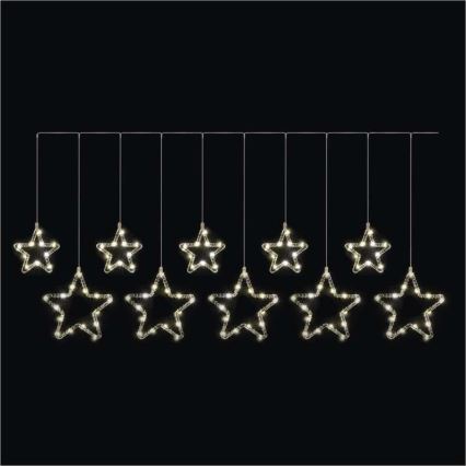 Guirlanda LED para exterior 125xLED/1,9m IP44 branco quente