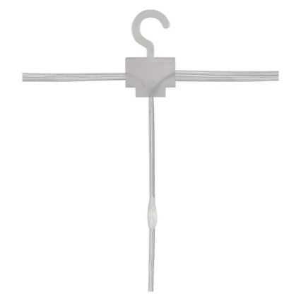 Guirlanda LED para exterior 300xLED/8 funções 5,9 m IP44 branco quente