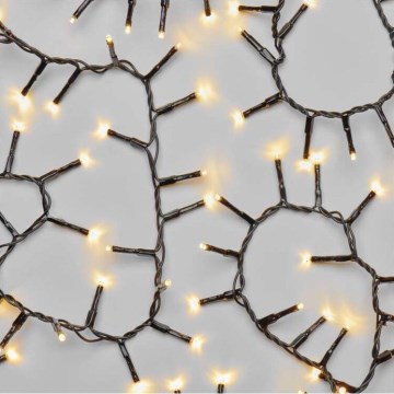 Guirlanda LED para exterior 400 LEDs/13 m IP44, branco quente