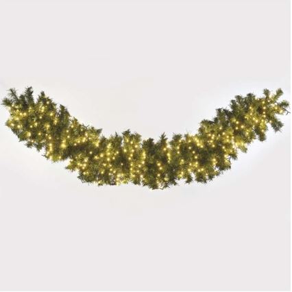 Guirlanda LED para exterior 400 LEDs/13 m IP44, branco quente