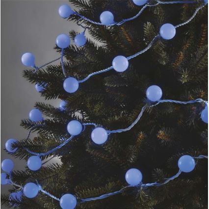 Guirlanda LED para exterior 40xLED/9m IP44 azul