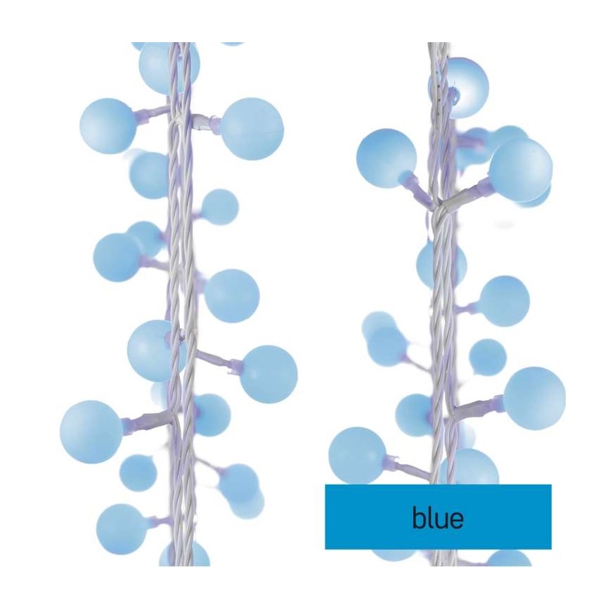 Guirlanda LED para exterior 40xLED/9m IP44 azul