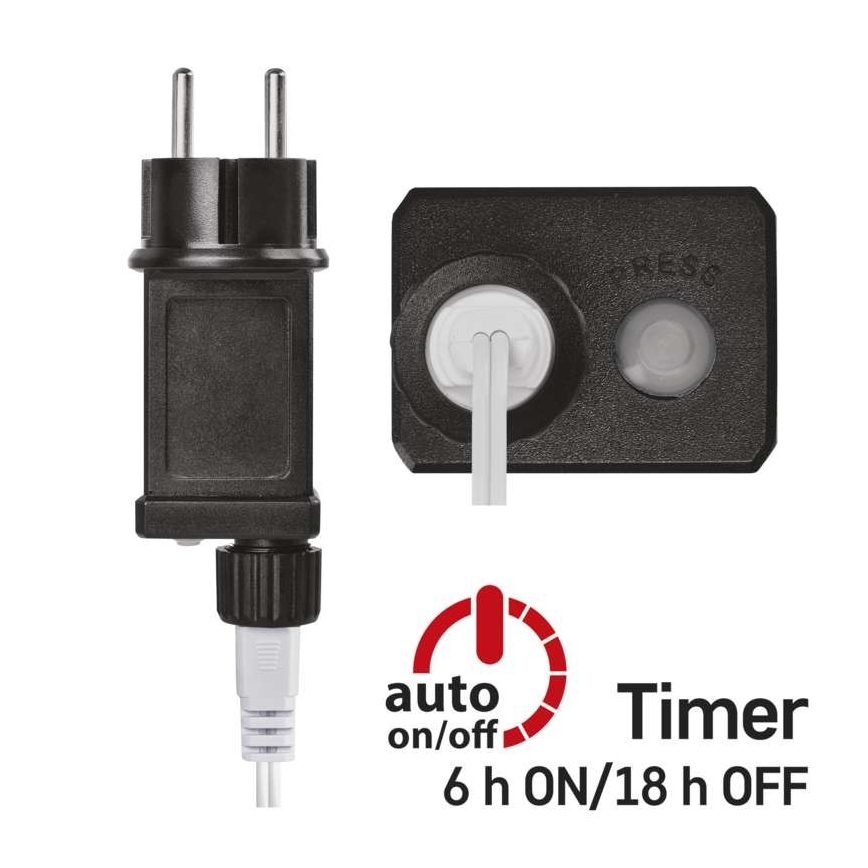 Guirlanda LED para exterior 40xLED/9m IP44 azul