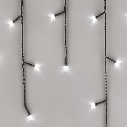 Guirlanda LED para exterior 600 LEDs / 8 modos 15 m IP44 branco frio