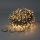 Guirlanda LED para exterior 700 LEDs / 7 funções, 17 m, IP44, branco quente