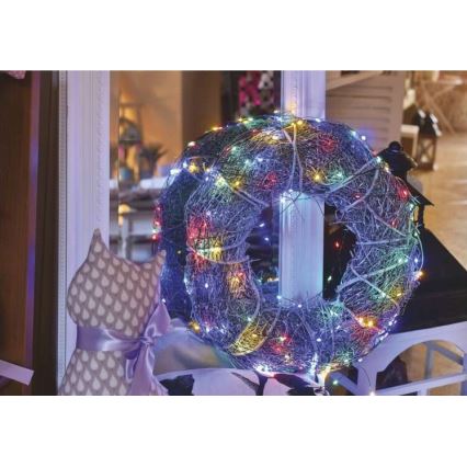 Guirlanda LED para exterior 75 LEDs/12,5 m IP44 multicolorido