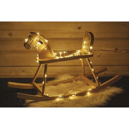 Guirlanda luminosa de Natal LED para exterior 40xLED/9m IP44 branco quente