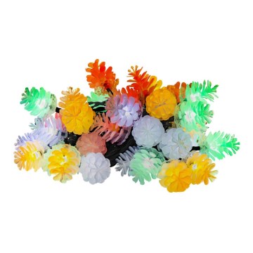 Guirlanda luminosa de Natal LED para exterior, 80 LEDs, 25 m, IP44, multicolorido