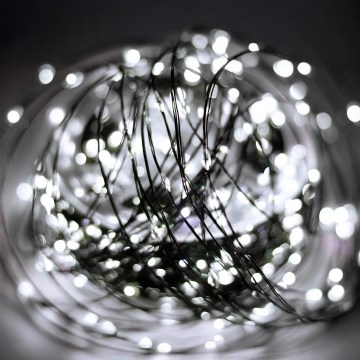 Guirlanda luminosa LED para exterior 1000xLED/230V 8 funções 53 m IP44 branco frio + comando remoto