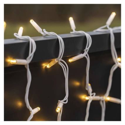 Guirlanda luminosa LED para exterior 100xLED/10m IP44, branco quente