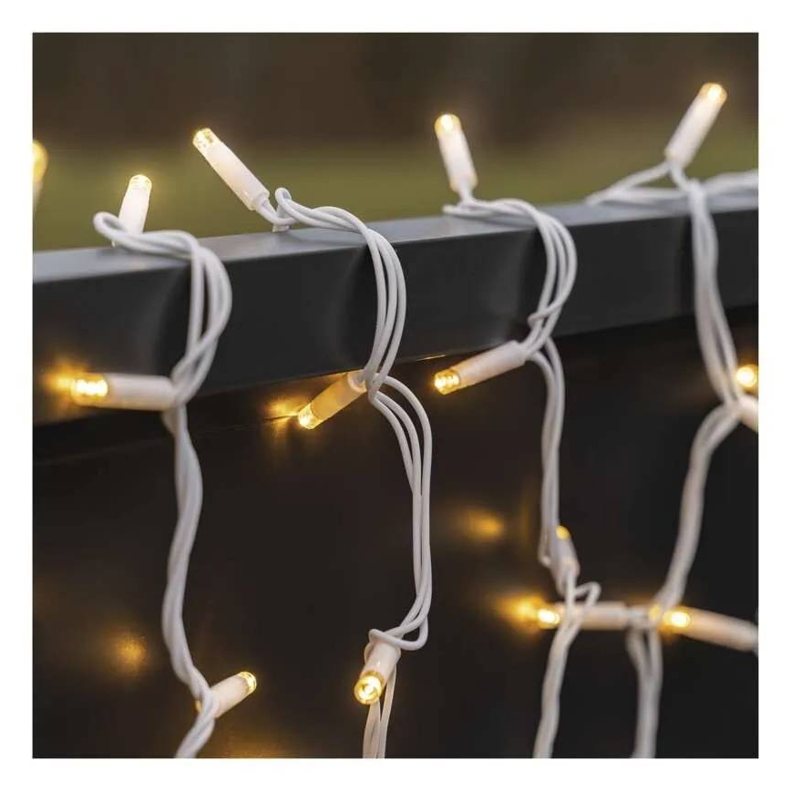 Guirlanda luminosa LED para exterior 100xLED/10m IP44, branco quente