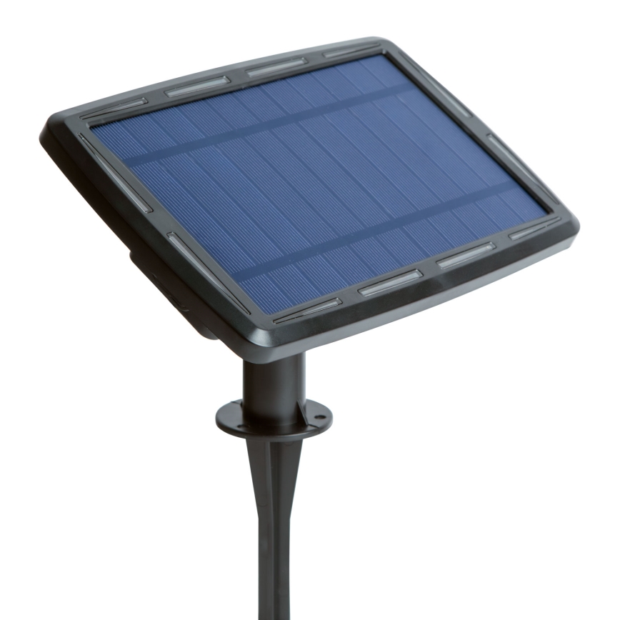 Guirlanda solar LED dimerizável 25xLED/1,5W/3,7/5V 2700-10000K 2200 mAh 15 m IP65 preta + controlo remoto
