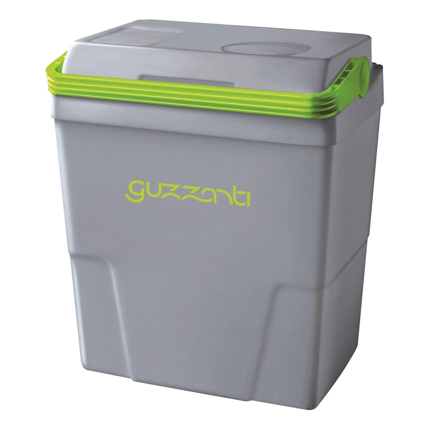 Guzzanti GZ 22B - Frigorífico portátil para automóvel 22 l 58W/12V/230V cinzento/verde
