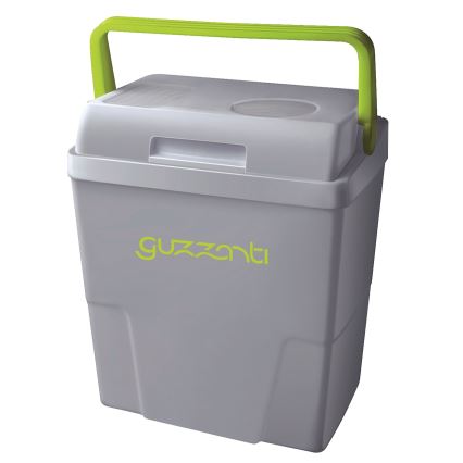 Guzzanti GZ 22B - Frigorífico portátil para automóvel 22 l 58W/12V/230V cinzento/verde