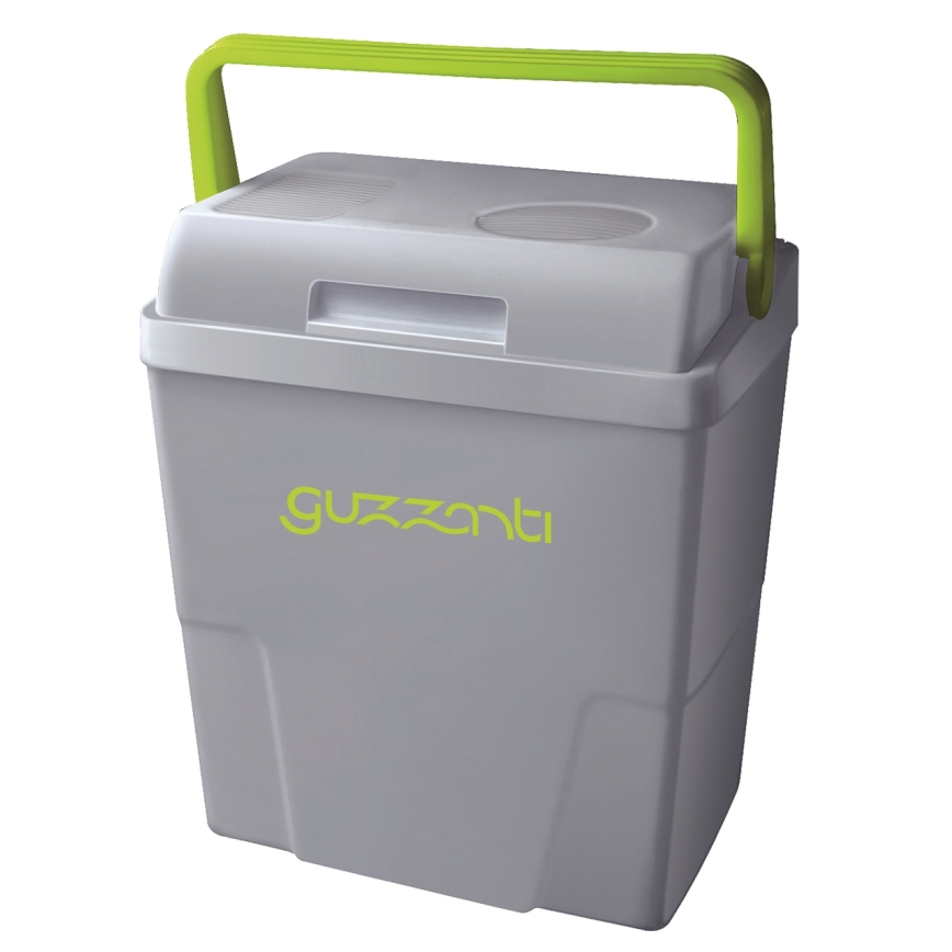 Guzzanti GZ 22B - Frigorífico portátil para automóvel 22 l 58W/12V/230V cinzento/verde
