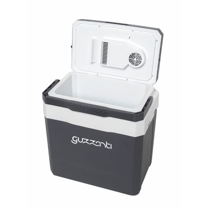 Guzzanti GZ 26B - Frigorífico portátil para automóvel 26 l 57W/12V/230V cinzento