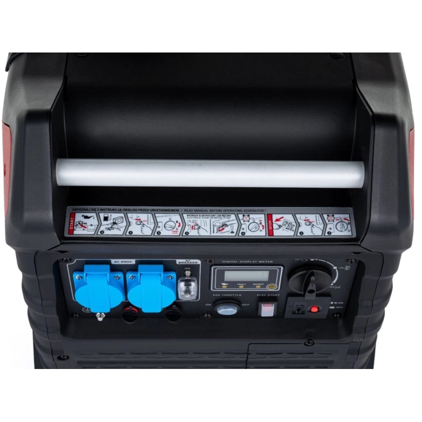 Hahn & Sohn 105412 - Gerador elétrico com inversor a gasolina H IG 3000 3300W