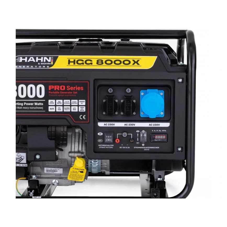 Hahn & Sohn 7410 - Gerador elétrico a gasolina HGG 8000X 6500W