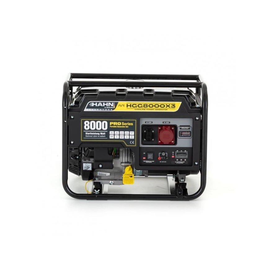 Hahn & Sohn 9177 - Gerador elétrico a gasolina HGG 8000 X3 6500W